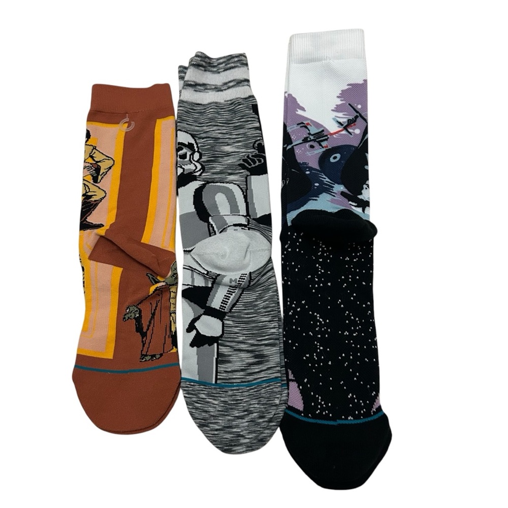 NWOT Stance Star Wars Men's Socks Bundle of 3 Pairs - Picture 2 of 2
